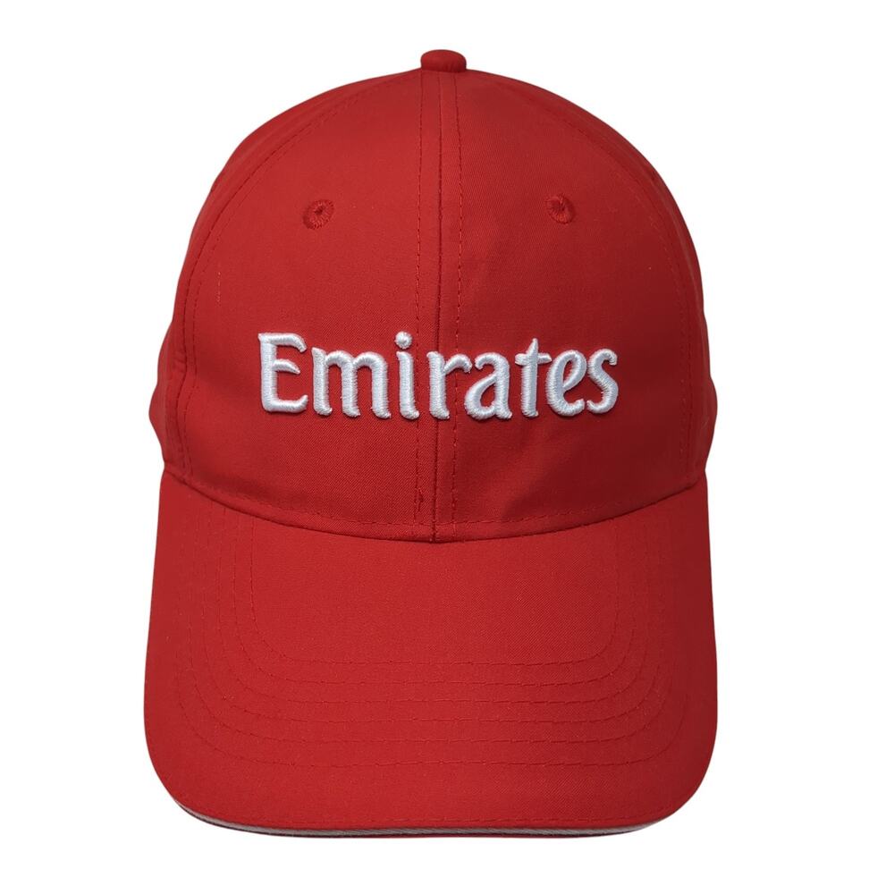 Emirates Fly Better Baseball Cap Red One Size Adjustable Embroidered W/Tags